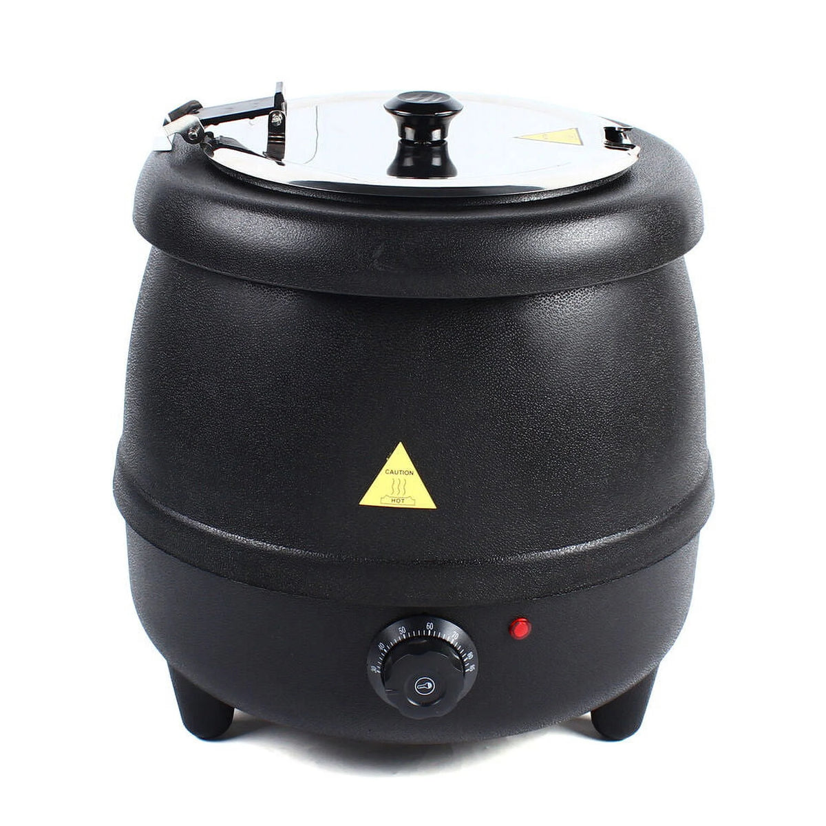 10L Commercial Electric Soup Kettle Stainless Steel 400W Black L9529