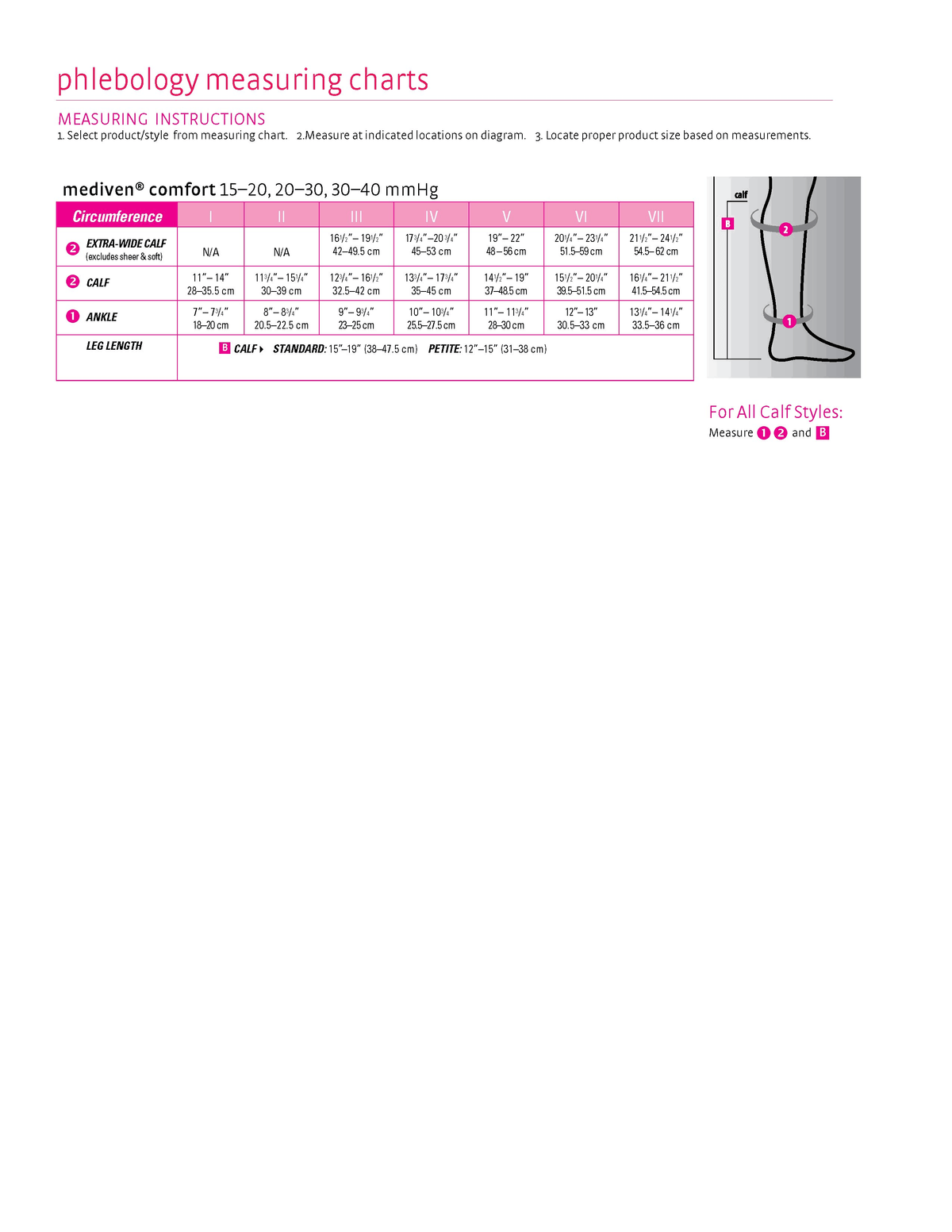 20-30 mmHg Calf High Closed-Toe Compression Stockings D423