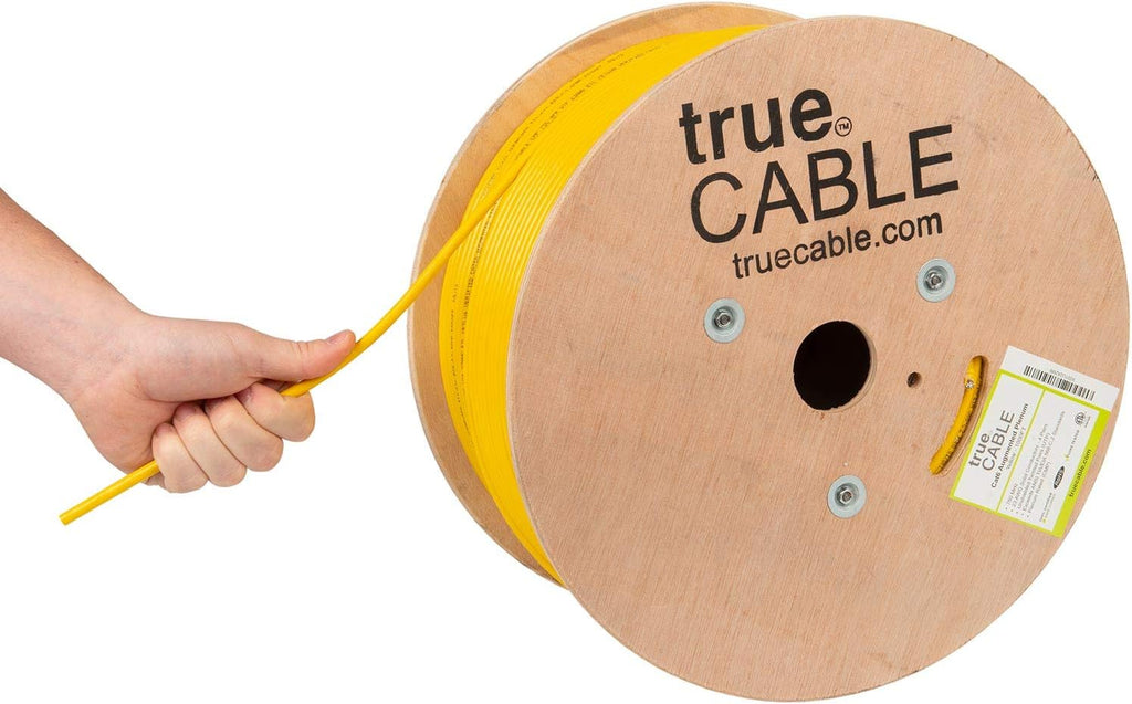 1000ft Black 23AWG 4 Pair Solid Bare Copper Bulk Ethernet Cable A410