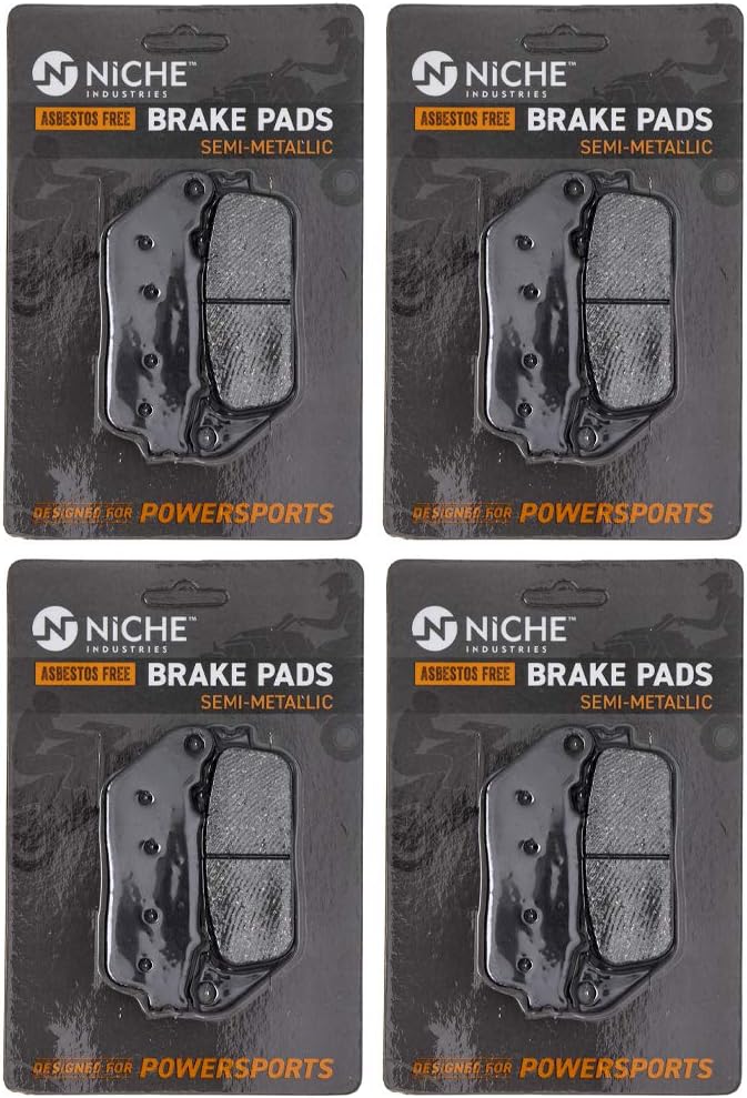 Rear Semi-Metallic Brake Pad Set 4 Pack Q10458
