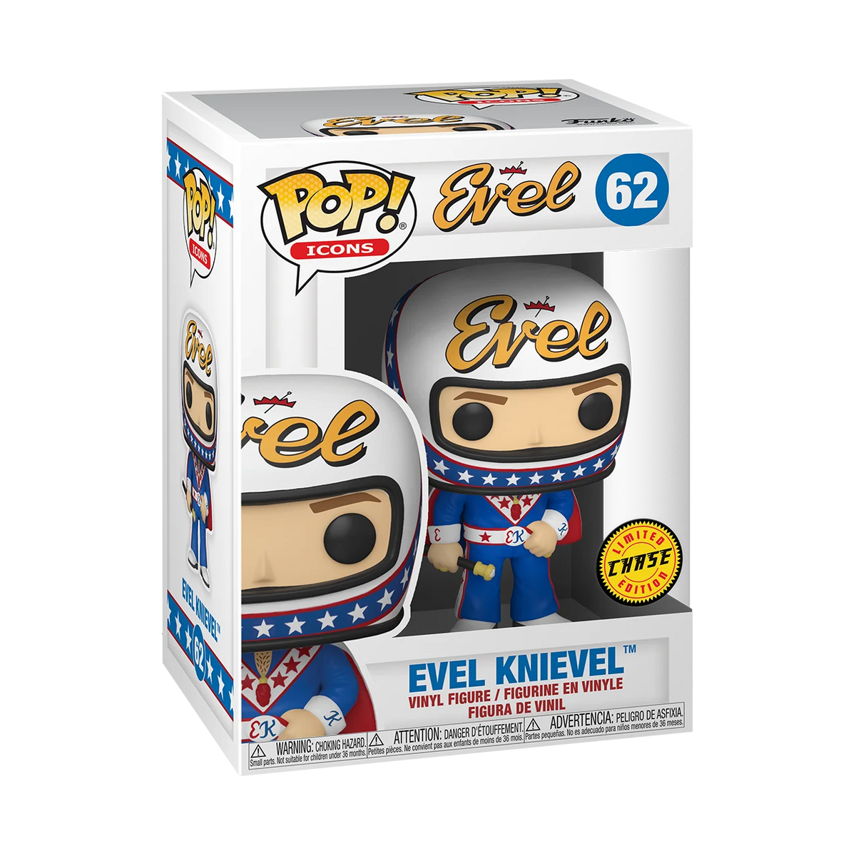 Evel Knievel Pop! Vinyl Figure with Chase W1331