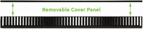 1 Channel Steel Vertical Duct Cable Manager 68 Inches Y82280