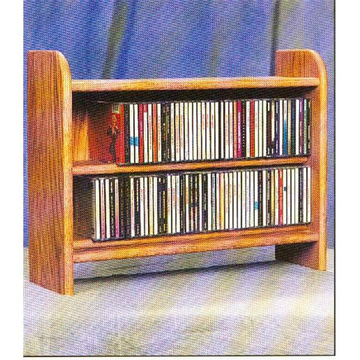 Solid Oak 2 Shelf CD Cabinet H267705