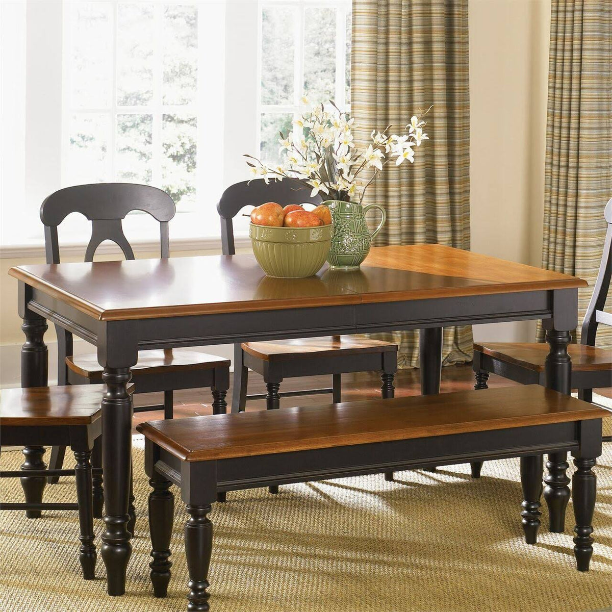 Anchor Black Rectangular Leg Table J347