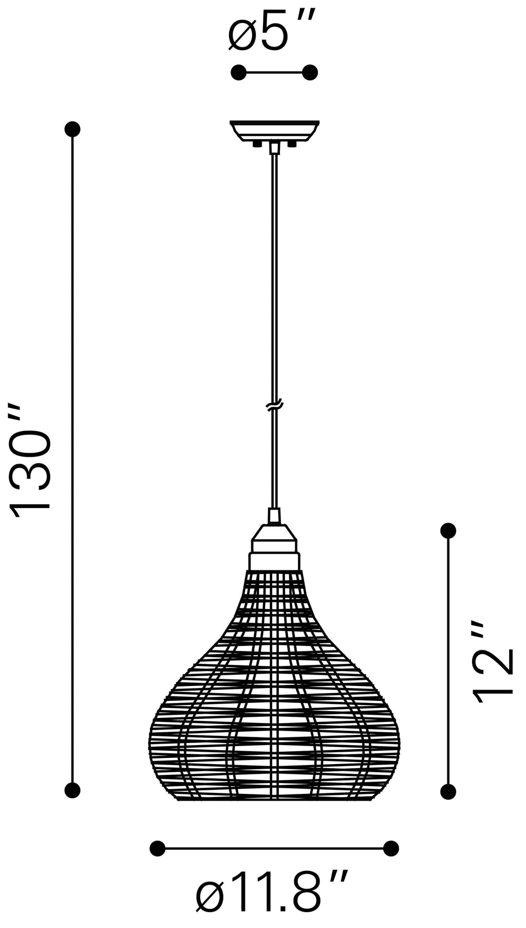 Natural Ceiling Lamp Y50210