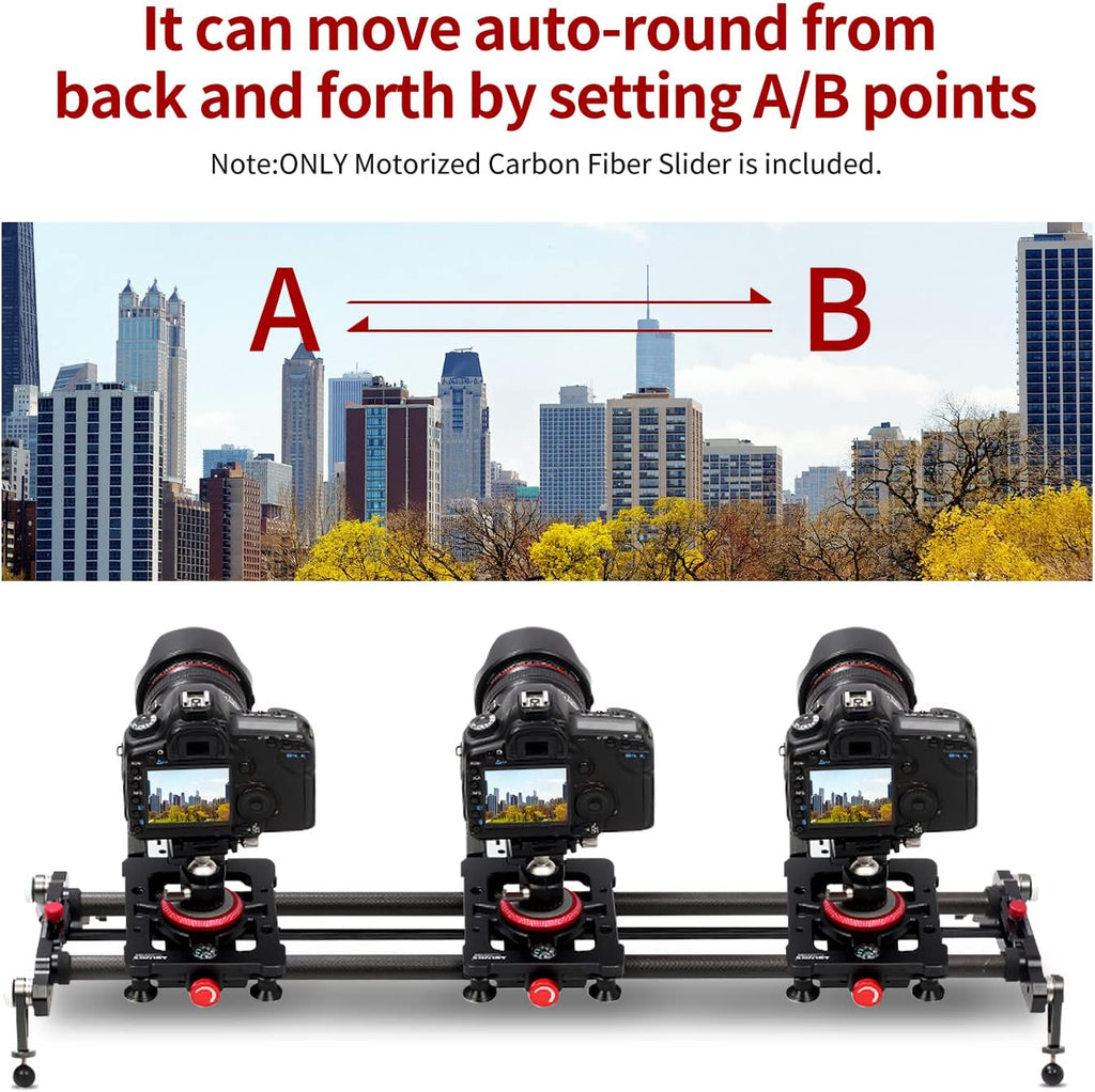 Motorized Carbon Fiber Camera Slider Track Dolly Rail, 120cm X88831
