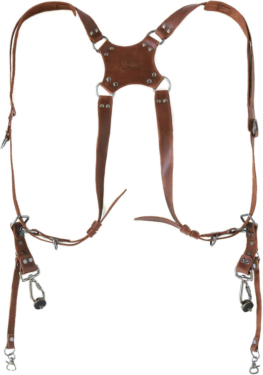 Retro Dual Camera Leather Shoulder Strap I1259