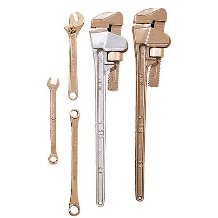 Aluminum Bronze Pipe Wrench, 10 in. L I4995