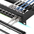24 Port Cat7 STP Shielded 1U Network Patch Panel Pack of 2 P5339