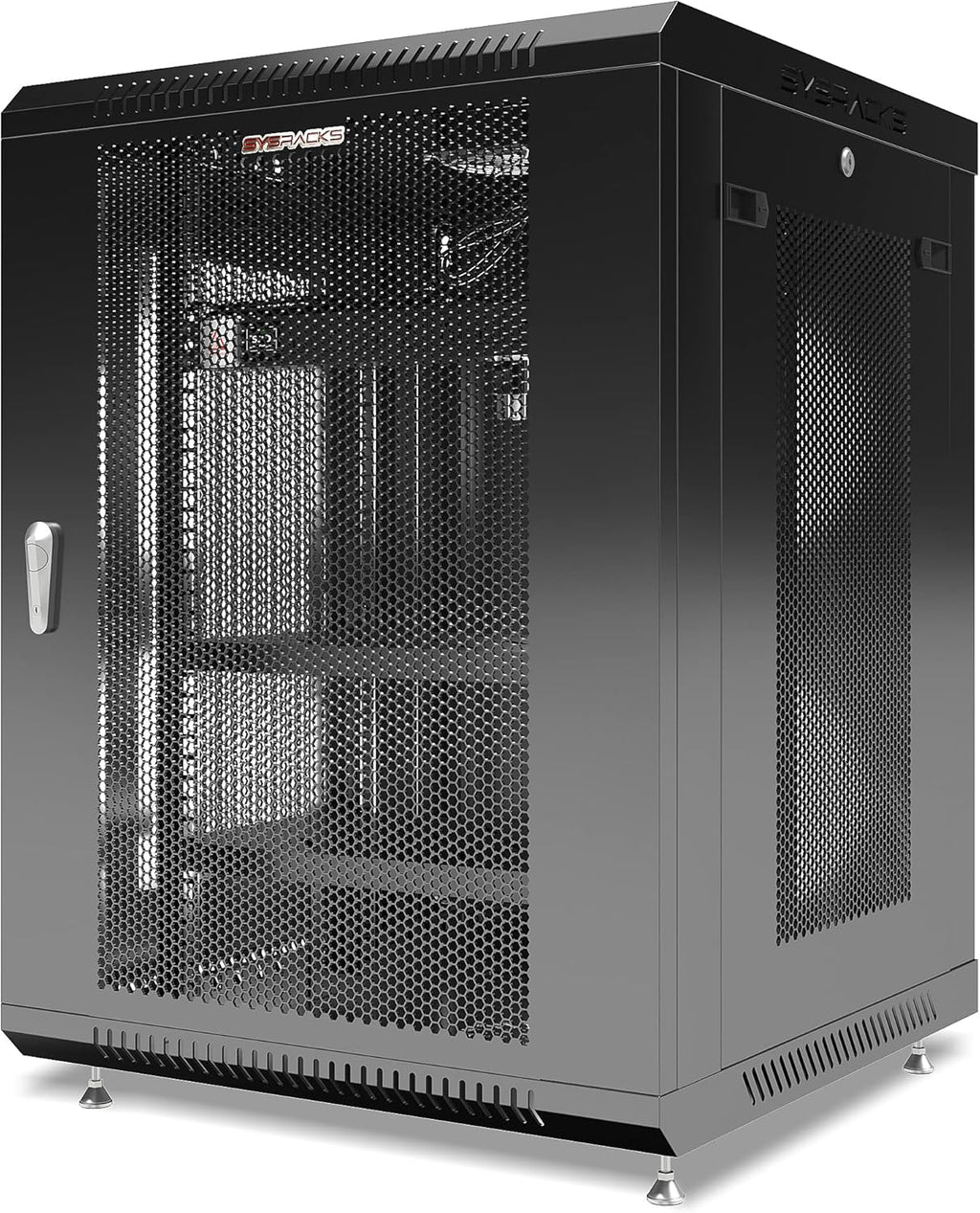 15 U Locking Wall Mount Server Rack Enclosure with Casters and Shelf U21048
