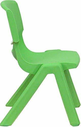Green Plastic Height Adjustable Activity Table Set with 4 Chairs Q463693
