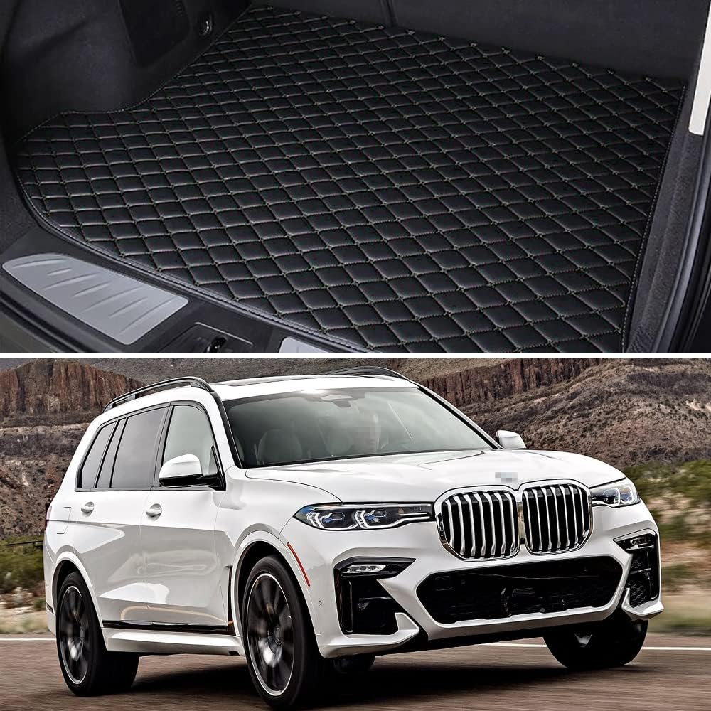 Black Car Trunk Mat Cargo Liner Pack of 2 X963