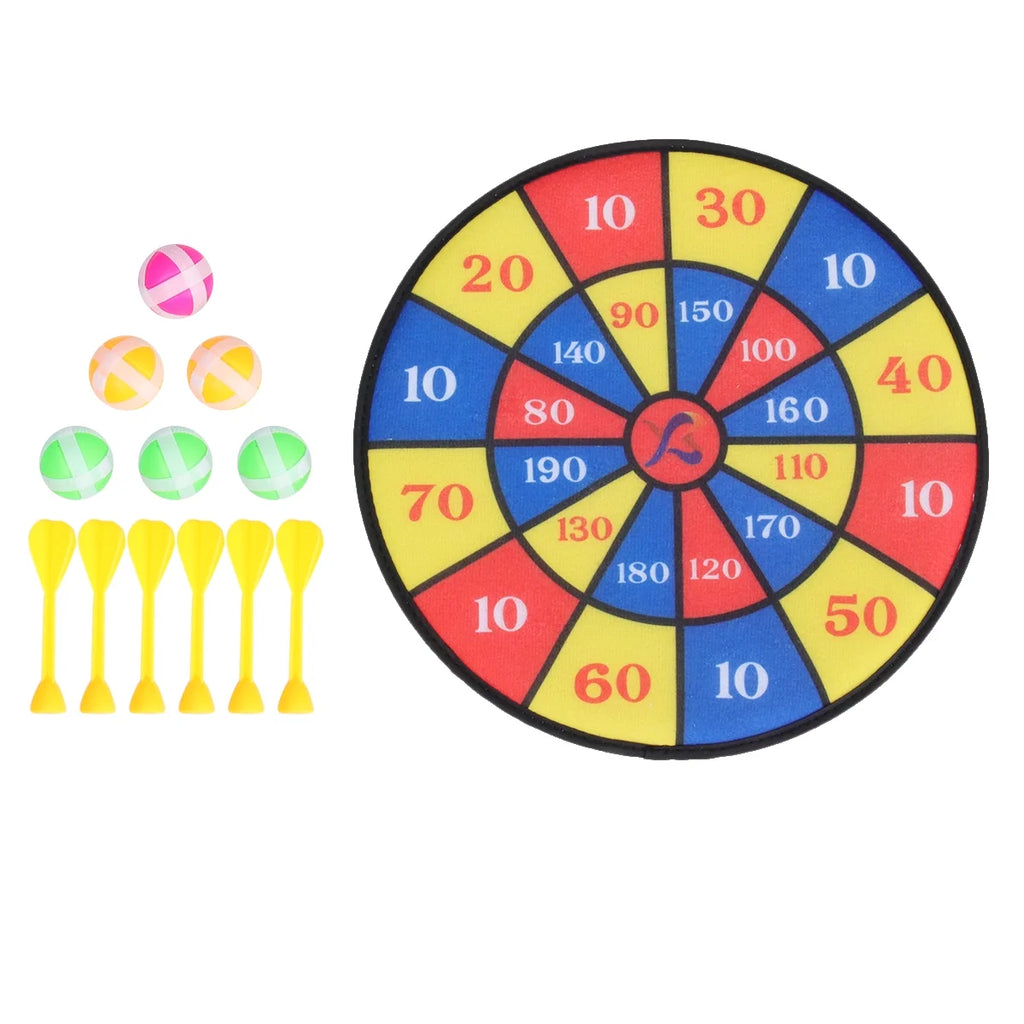 Flocking Dart Board with 6Pcs Balls and 6Pcs Dart Needle G436