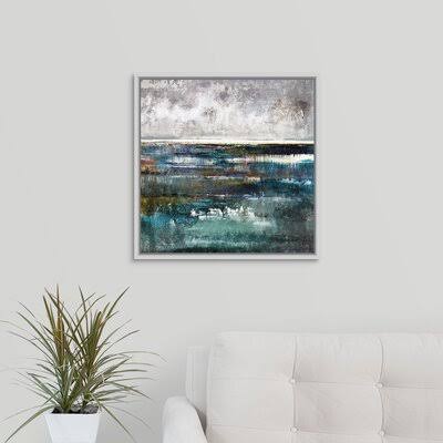 Painting on Canvas White Floater Frame W627