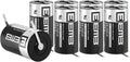 8X 3.6V Lithium Battery with Tabs D Size 19000 mAh J75744
