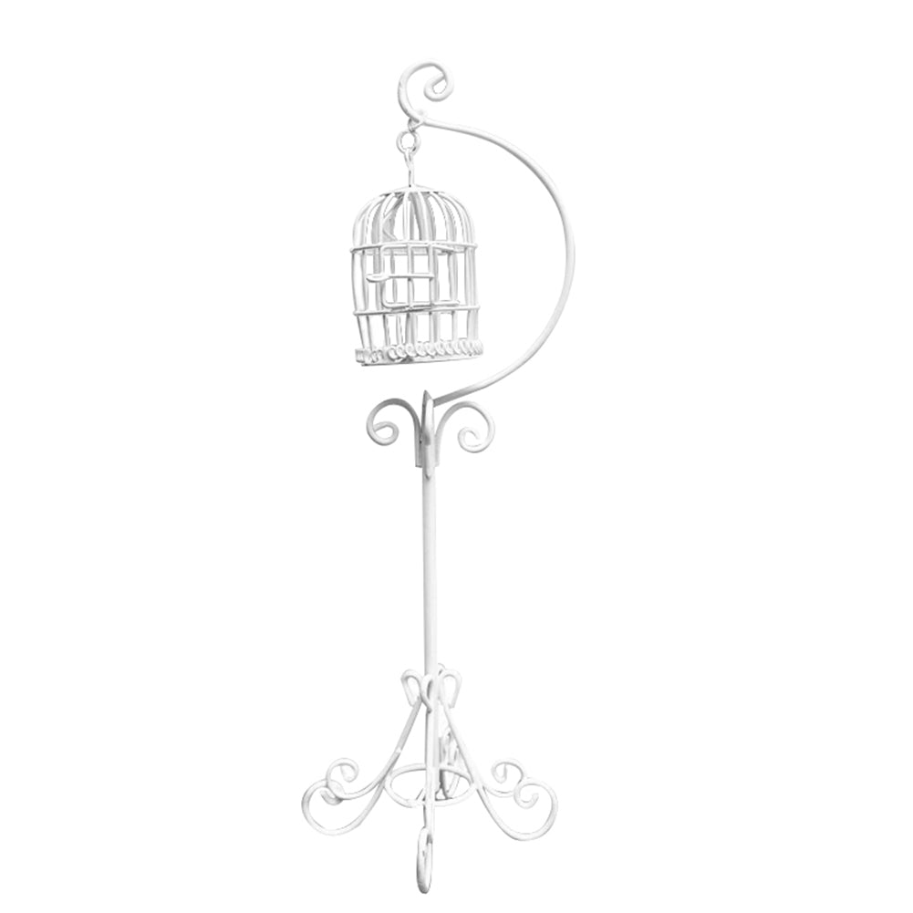 Miniature Metal Bird Cage Dollhouse Decoration Z550