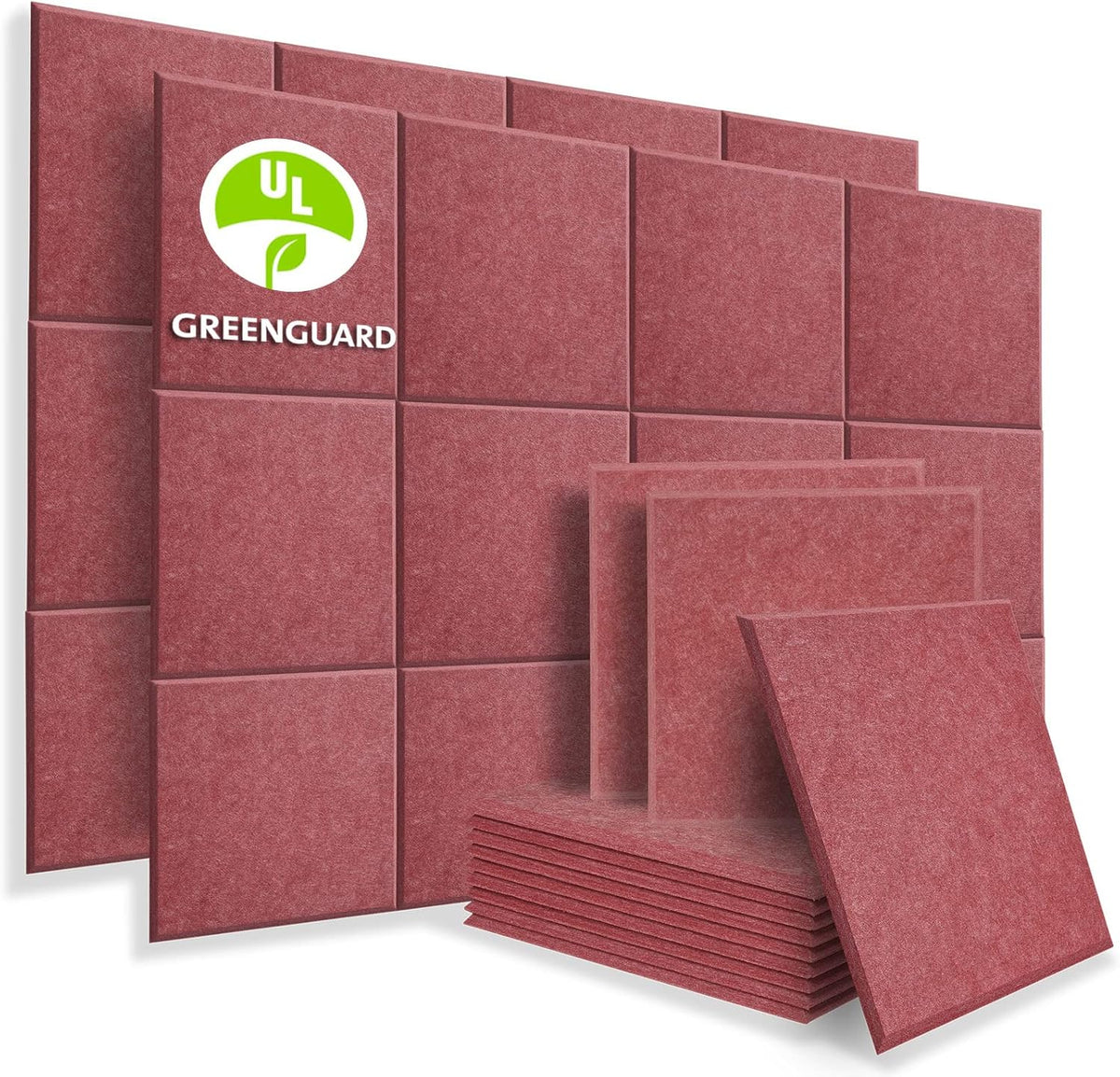 12 Pack Acoustic Panels Sound Dampening Panels, Brown G726838