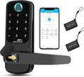 Black 5-in-1 Smart Door Lock with Keypad T94778