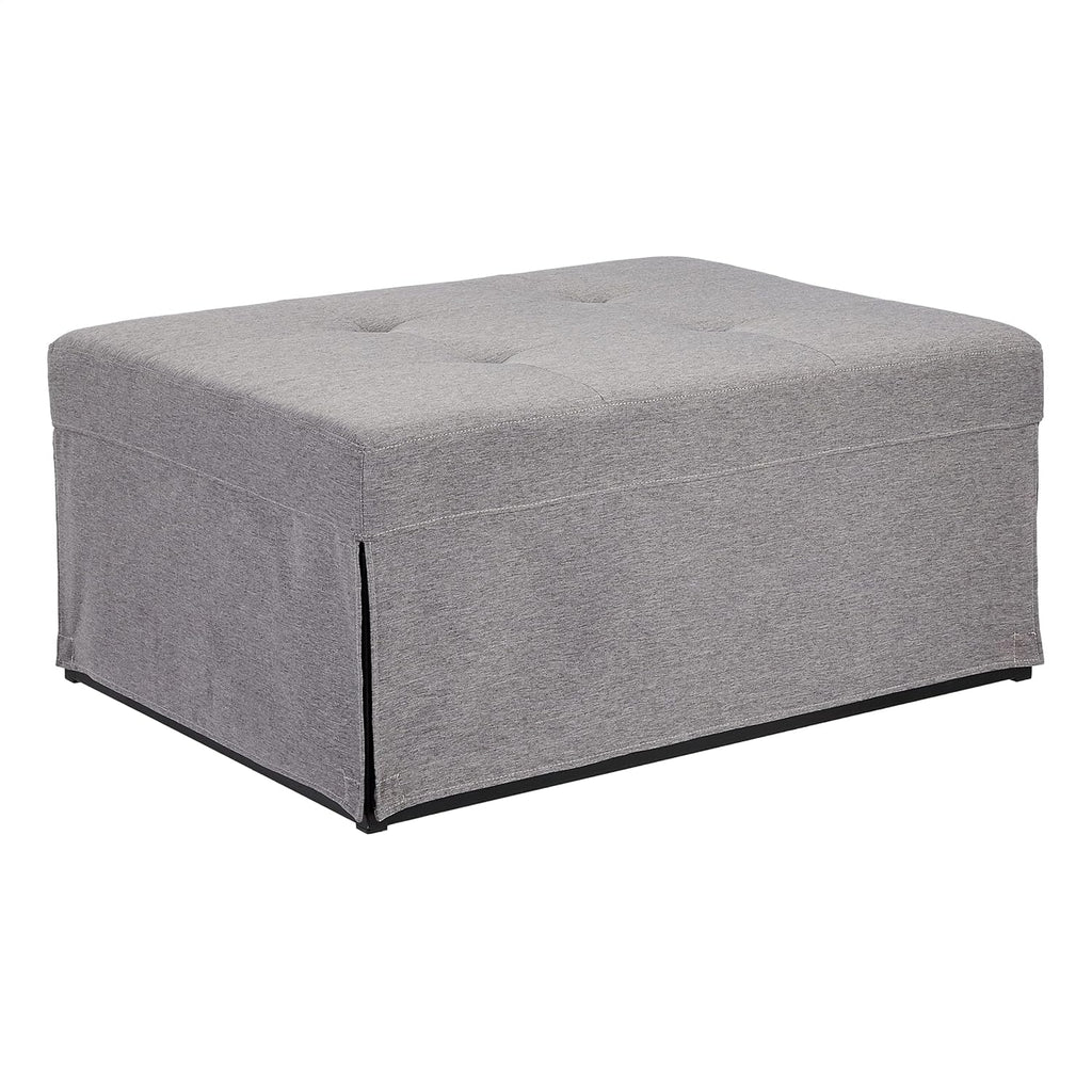 Grey Folding Ottoman Sleeper Sofa Bed Y91535