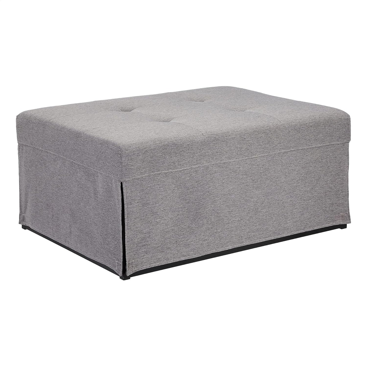 Grey Folding Ottoman Sleeper Sofa Bed Y91535
