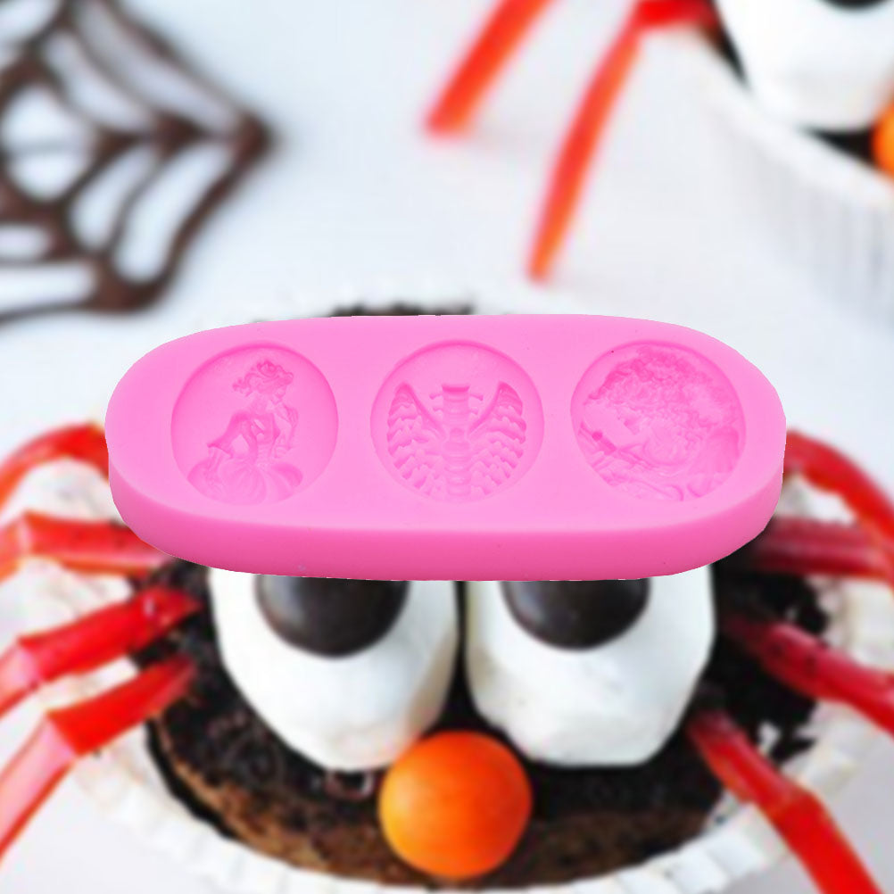 Pink Silicone Skull Chocolate Mold D18917
