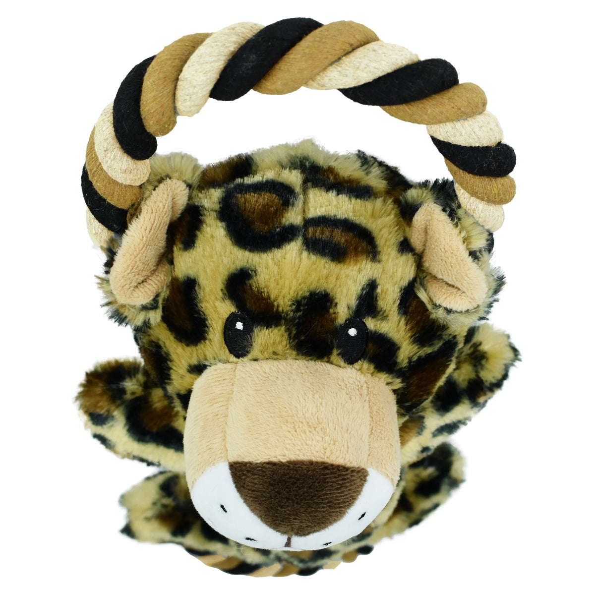 Leopard Dog Toy with Rope J959902