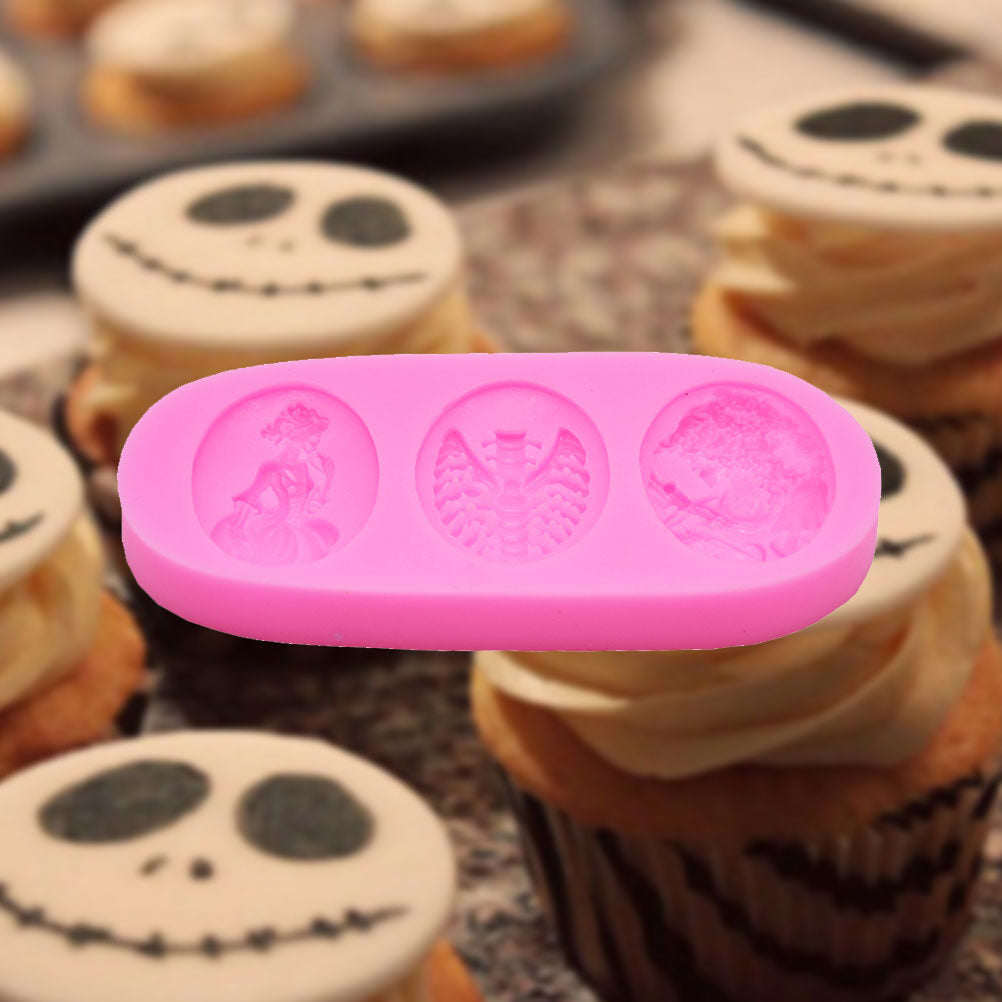 Pink Silicone Skull Chocolate Mold D18917