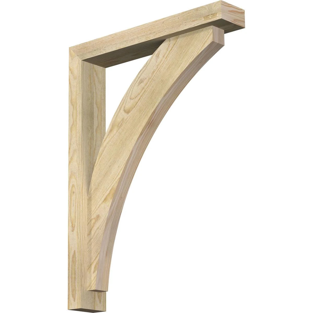Rough Sawn Douglas Fir Bracket with Offset Brace L38143