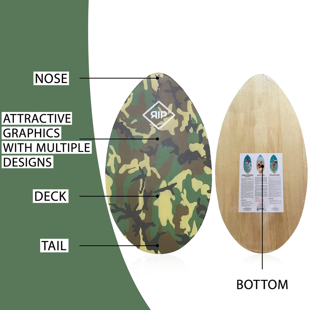 37" Camouflage Wooden Skimboard L40201