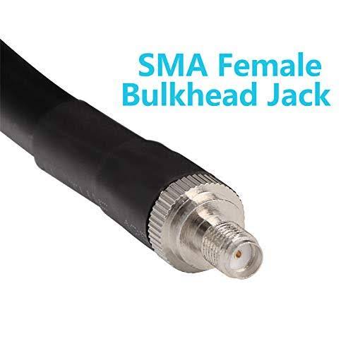 100 ft Low-Loss Coaxial Extension Cable (50 Ohm) SMA Male to SMA Female Y165