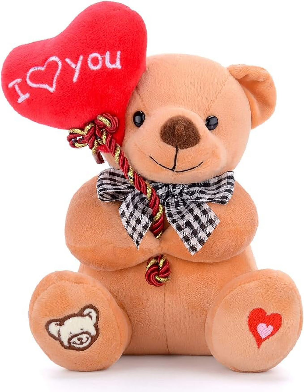 Brown 18cm Plush Teddy Bear with Heart Q98269