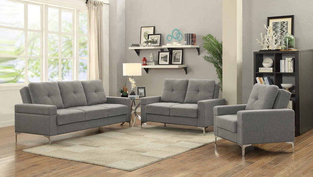 Adjustable Linen Loveseat R8057