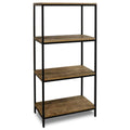 Four Tier Display Bookshelf Wood/Black Finish Z7780