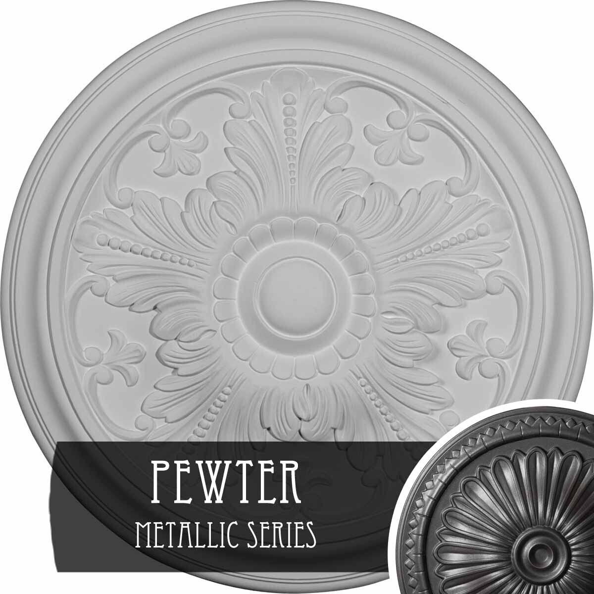Pewter Ceiling Medallion F4072