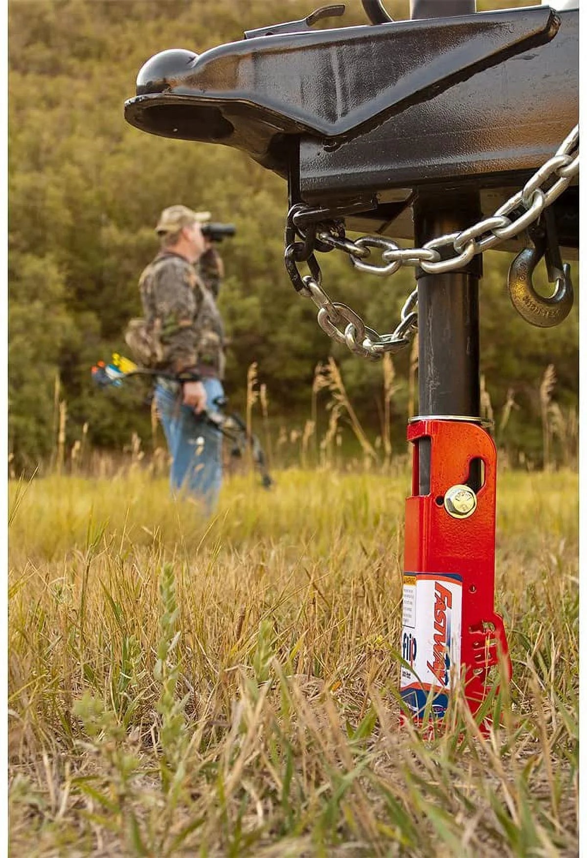 Zinc A-Frame Trailer Jack with 4" Flip Foot R997