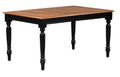 Anchor Black Rectangular Leg Table J347
