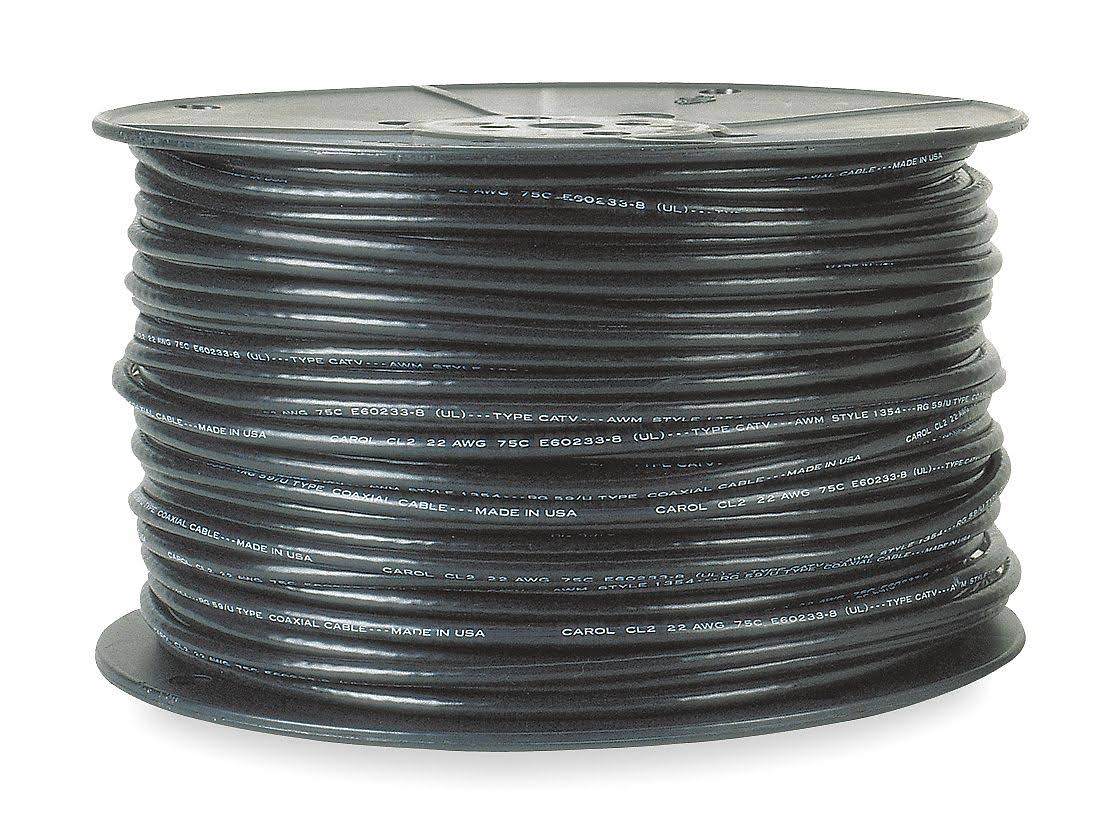 Coaxial Cable RG-6 U 1000 ft Black N8522