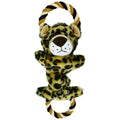 Leopard Dog Toy with Rope J959902
