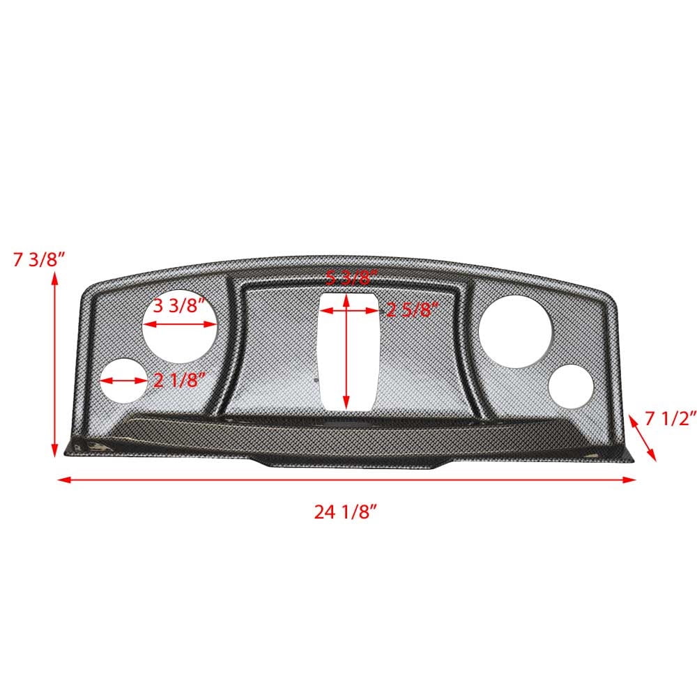 Pontoon Boat Blank Dash Panel 24 1/8 x 7 3/8 Inch T973110