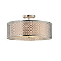 3-Light LED Semi Flush Mount T868416