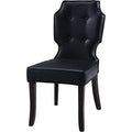 Tufted Dining Side Chair Set of 2 Black O411737