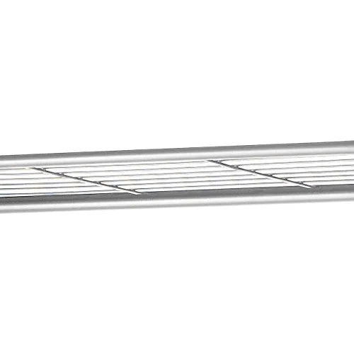 Silver and Black Double Rod Closet System Y458