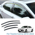 Tape on Polycarbonate Rain Guards Window Visor with 304 Stainless Steel Trim Pack of 2 E66298
