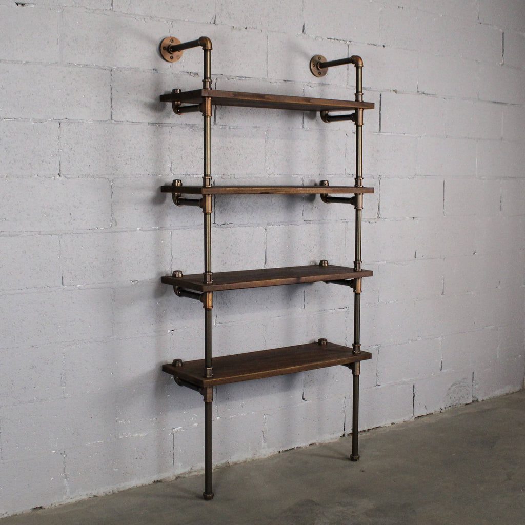 Rustic Bronze Etagere Bookcase Display K596