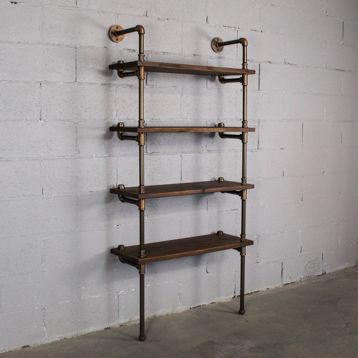Rustic Bronze Etagere Bookcase Display K596
