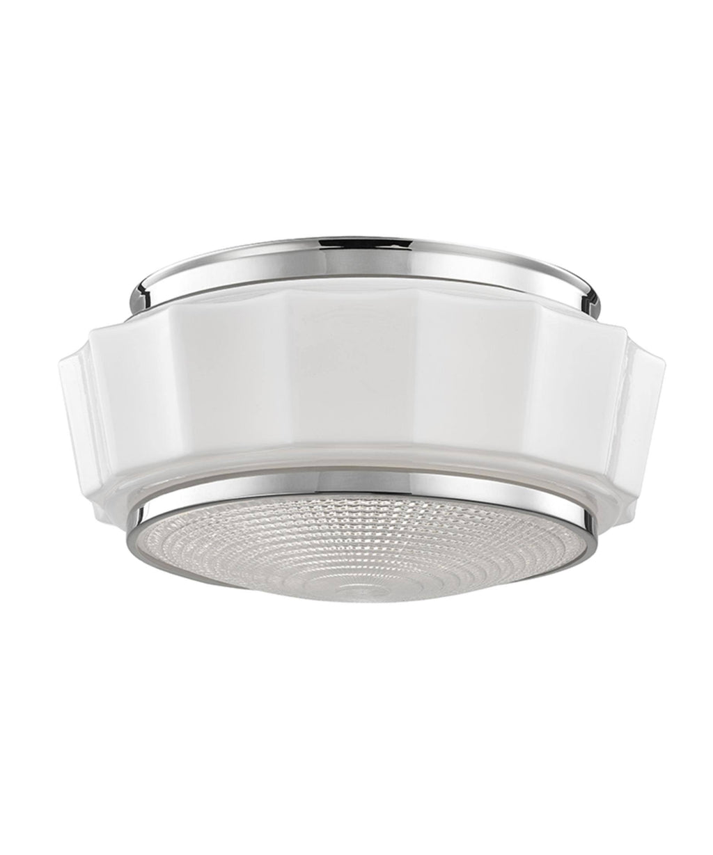 Polished Nickel 2 Light Flush Mount A837