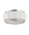 Polished Nickel 2 Light Flush Mount A837