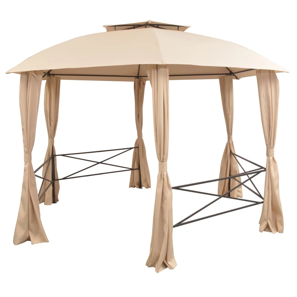 Garden Marquee Pavilion Tent with Curtains 11' 9"x8' 8" O5826