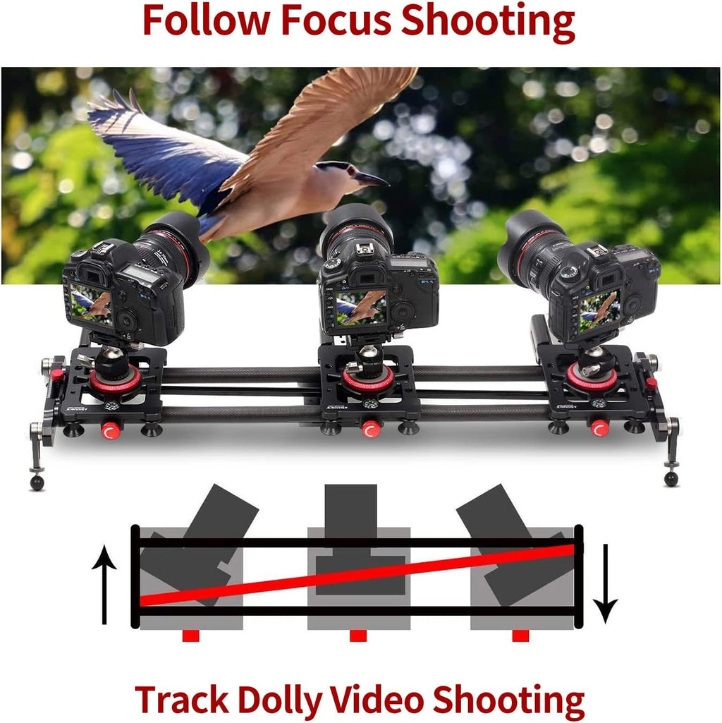 Motorized Carbon Fiber Camera Slider Track Dolly Rail, 120cm X88831