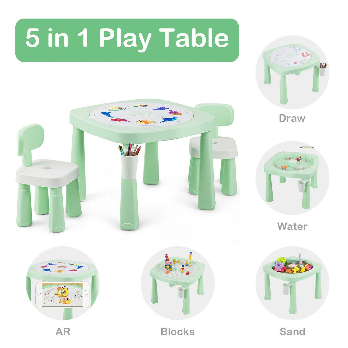 Kids Game Table and Chair Set H648